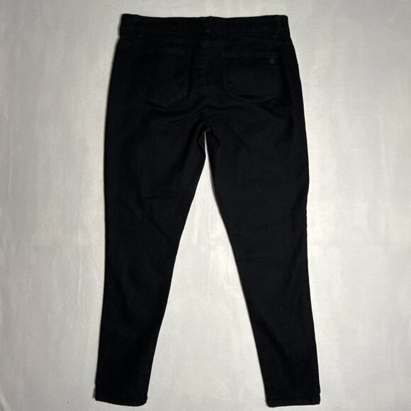 Democracy Jeans Womens Size 16 "Ab" Solution Black Denim Mid Rise Stretch - Picture 4 of 6